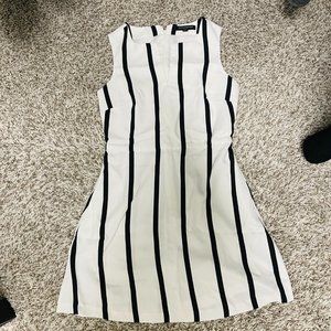 Banana Republic Striped White Dress